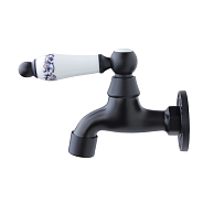 Сливной кран Bronze de Luxe длинный черный, насадка-расекатель (21988/1)
