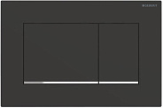 115.883.14.1 клавиша двойного смыва Sigma 30 NEW к 111.300/350/361/362/380/390/796 не оставляет отпечатков пальцев, черный мат/хром глянц/черный мат