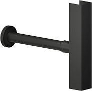 AV00102/3BM сифон, матовый черный