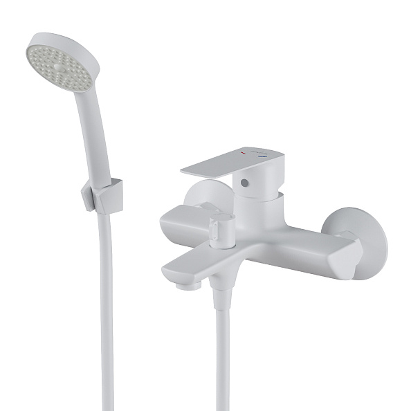 Смеситель для ванны 35k MIXLINE МЛ15-01 (ML15-01W) БЕЛЫЙ (556667)