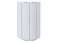 AQ ARI RO 10020CH Душевой уголок 1/4 круга, двери раздвижные 1000x1000x2000, профиль хром, стекло прозрачное (ПРОДАЕМ ИЗ НАЛИЧИЯ)