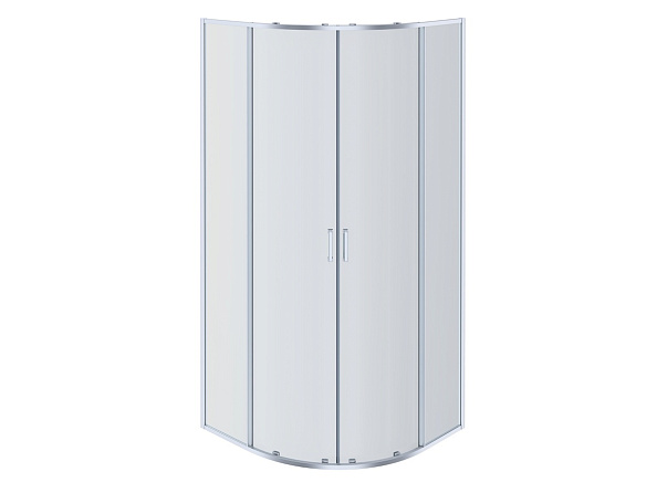 AQ NAA 2142-100 Душевой уголок 1/4 круга AQUATEK, двери раздвижные 1000x1000x2000, профиль хром, стекло прозрачное