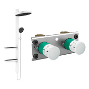 26842700S Set HG Rainfinity Showerpipe 360 1jet душевая система (26842700+26840180), матовый белый