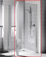 Боковая стенка для комбинации с дверью Kermi Cada Xs 860-910/2000 CKTWD09020VPK