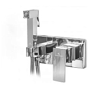 Гигиенический душ со смесителем встраиваемый Grocenberg GB004CR, хром