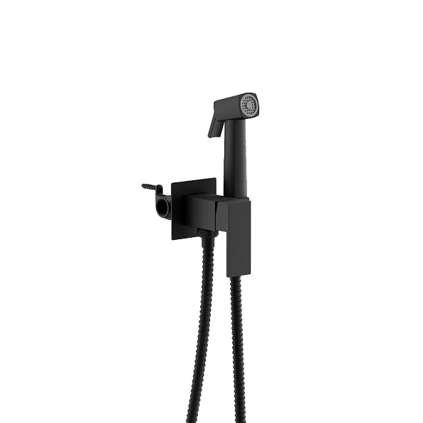 Смеситель с гигиенической лейкой черный (B55805-7)