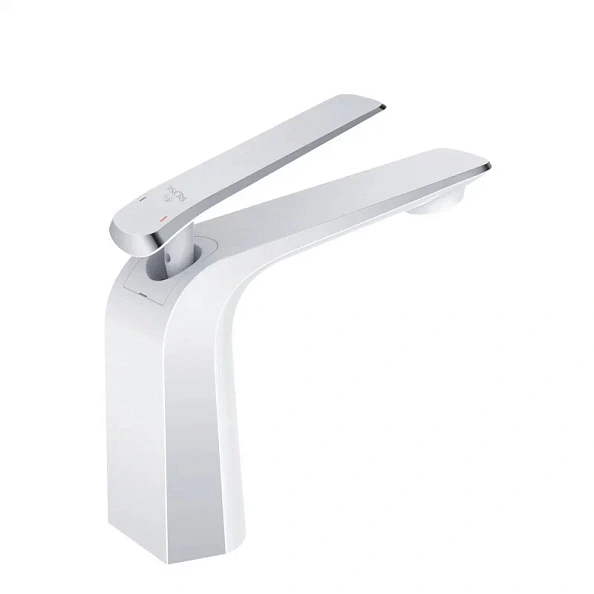 Смеситель для раковины Rose R13F R1301F, белый/хром