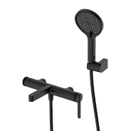 Смеситель для ванны с душем DQ Bonn короткий излив черный (DA1703205)