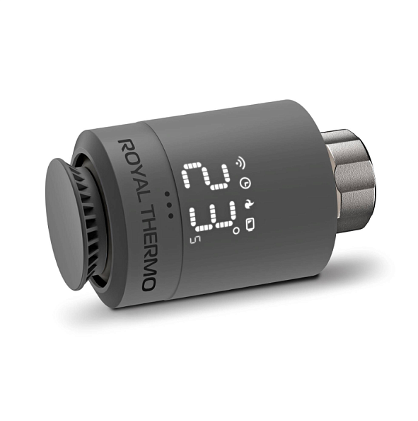 Термостат радиаторный электронный Royal Thermo Smart Heat, серебристый (RTE77.001S)