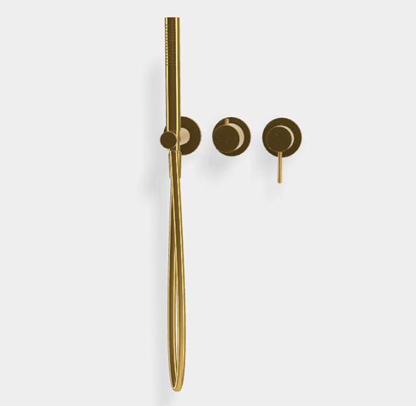 Смеситель для душа Fima Carlo Frattini Spillo Up, золото (F3049WX8OR)