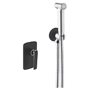 Гигиенический душ со смесителем Rose R1305H, черный