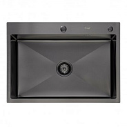 Кухонная мойка FRAP FS7050-9, оружейная сталь