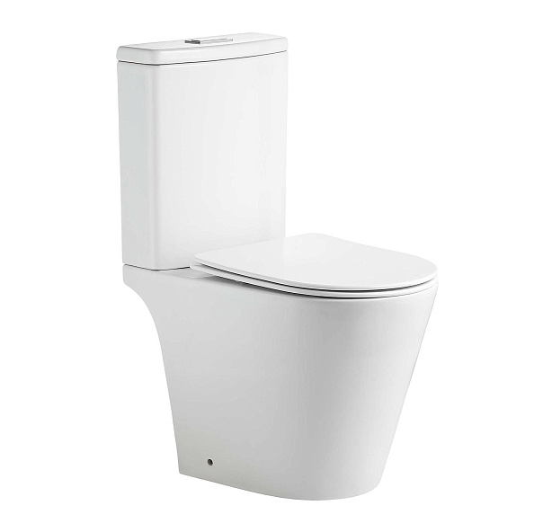 Унитаз-компакт напольный Aquatek Либерти безободковый с бачком, торнадо (AQ2999T-00)