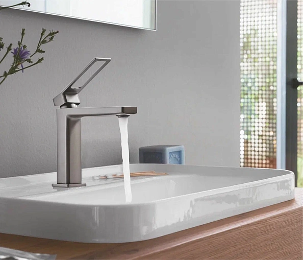 Смеситель для раковины Shevanik S6901T, оружейная сталь