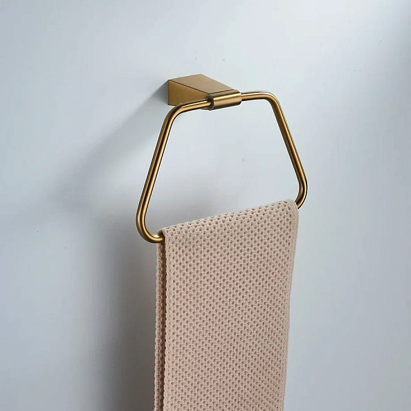 Кольцо для полотенец Shevanik SG5706G, золотой сатин