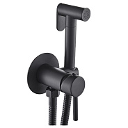 Гигиенический душ со смесителем встраиваемый ESKO SMH01Black, черный