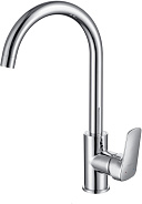 AQ1082CR ВЕГА смеситель для кухни (полукруглый излив)