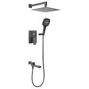 Душевая система встраиваемая Hansberge H6075BG, графит