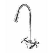 Смеситель для кухни с гибким изливом D-Lin D156810-Q, хром