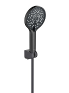 AQ2035MB ЛУГАНО душевой набор 3jet, матовый черный