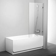 BVS1-80 хром+транспарент, шторка для ванны