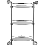 Полка FASHUN угловая трёхярусная хром (A1507-3)