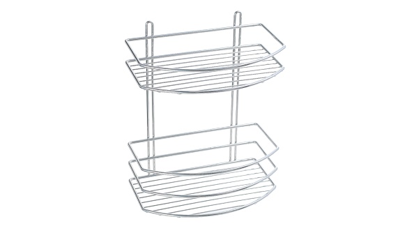 Полка овальная двойная Fixsen хром (FX-720-2)