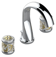Смеситель для ванны и душа THG Hirondelles Gold stamped, хром (A4L A02 151M)