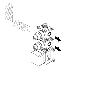 Внутренняя часть Ritmonio назначение-смеситель для душа термостатический, не окрашен (PM0030J)