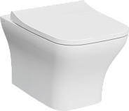 7484B003-0075 Подвесной безободковый SmoothFlush унитазZentrum Square (НУЖНА КРЫШКА 191-003-009, 810-003-009)