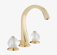 Смеситель для раковины THG Mandarine satin crystal, золотистый PVD (U1E H52 151)