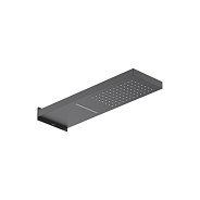 AQ2085MB настенный верхний душ 2 jet 550*170*30 мм, матовый черный