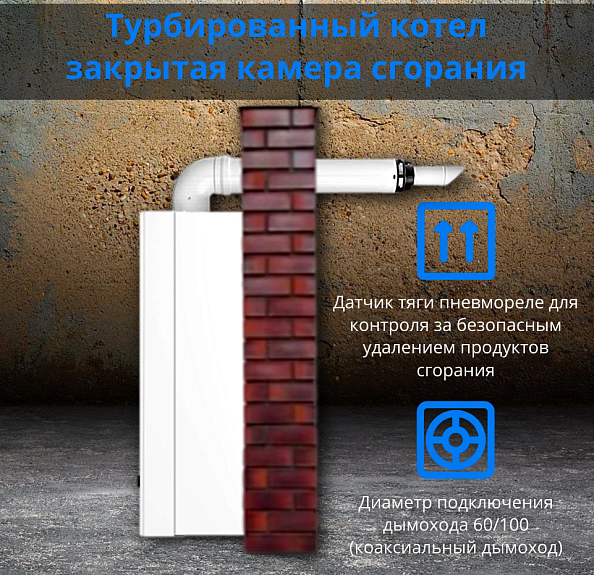 Газовый настенный котел Baxi ECO LIFE 31F (двухконтурный, закрытая камера)