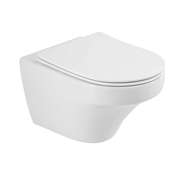 Чаша подвесного унитаза Cezares Duet, белый (CZR-2462-TH-TOR)