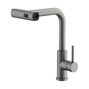 Смеситель для кухни BELZ выдвижной оружейная сталь (B74811-3)