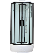 Душевая кабина Timo Standart Black 80*80*220  (T-6680B)