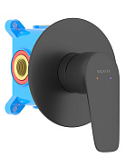 AQ1166MB БЕТТА смеситель для душа 1 режим (внешняя и скрытая часть), матовый черный