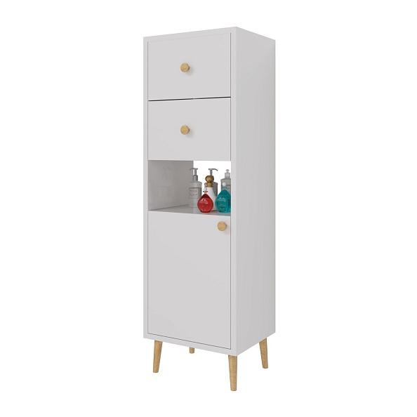 Шкаф напольный Dreja Luno 35 см, белый