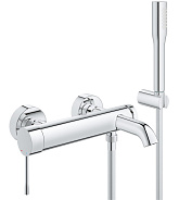 Смеситель для ванны GROHE Essence New с душевым гарнитуром, хром (33628001)
