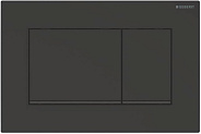 115.883.16.1 Клавиша смыва Sigma 30, двойной смыв,к 111.300/350/361/362/380/390/796 черный матовый лак, легко чистящееся покрытие, черный