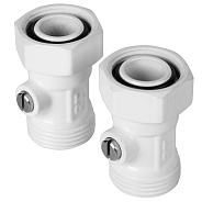 Узел нижнего подключения Royal Thermo угловой 1/2"х3/4" EK (черный) (RANPU11234BL)