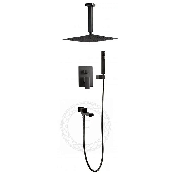 Душевая система встраиваемая FILARETE Fing FL1042BG, графит