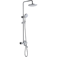 Душевая система FRAP F2441, хром/белый