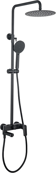 AQ2040MB душевая система 3jet 250мм, матовый черный