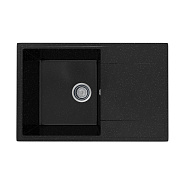 Кухонная мойка Practik PR-M-735-004 (без сифона), черный оникс