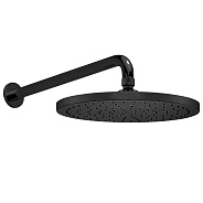 102145034C1EX MYRA верхний душ с держателем диаметр 255 мм, матовый черный