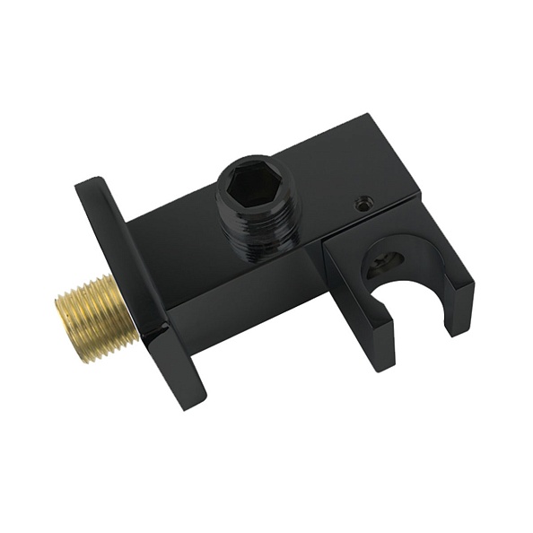 Держатель ручного душа Vincea VSC-41MB с подводом воды, черный