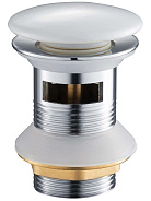 AQ6005CW сливной набор для раковины Push-open с переливом, крышка белая, керамическая