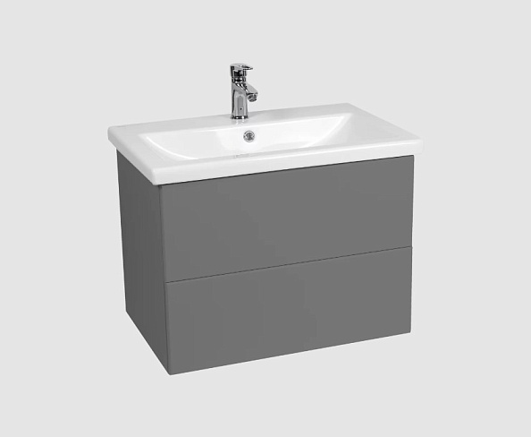 Тумба VIANT "София" COMO 80 2 ящика подвесная графит 425х760х500 (VSOF80COG-T2YP)