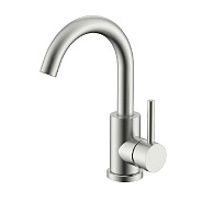 Смеситель Splenka S201.13.05 для кухни С-образный поворотный излив, сатин